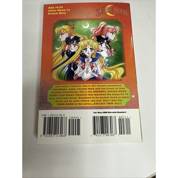 Sailor Moon Vol. 3 by Naoko Takeuchi- OOP English Manga Pocket Edition Mixx 1999 - Picture 8 of 10